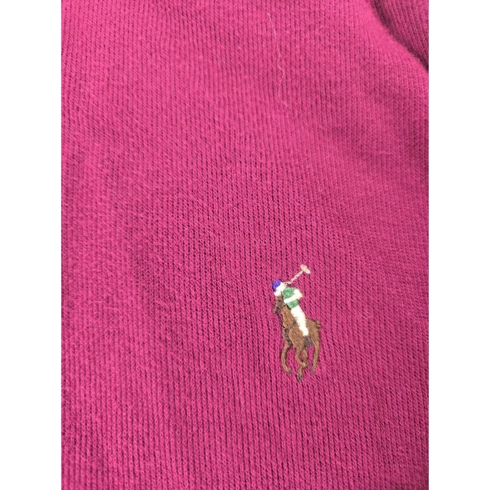 Polo Ralph Lauren Sweater Mens XL Red Estate Rib 1/4 Zip Mock Neck Pullover